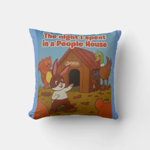Jasper-n-friends Book cover pillow
