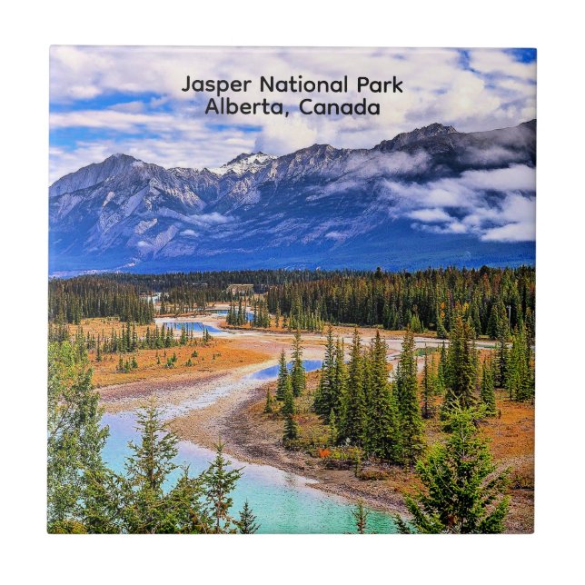 Jasper National Park, Alberta, Canada Ceramic Tile (Front)