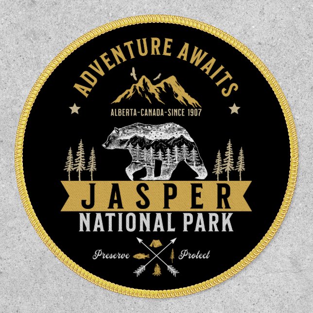 Jasper National Park Alberta Canada Patch (Front)
