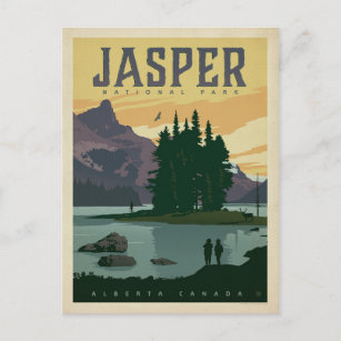 Jasper National Park, Alberta Canada Postcard