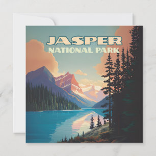 Jasper National Park Alberta Canada Rockies Card