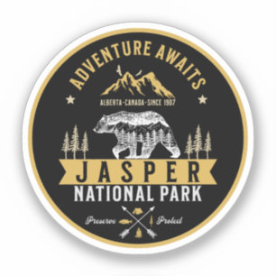 Jasper National Park Alberta Canada Sticker