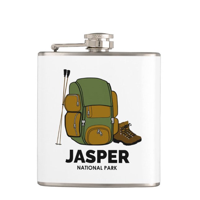 Jasper National Park Backpack Flask (Front)