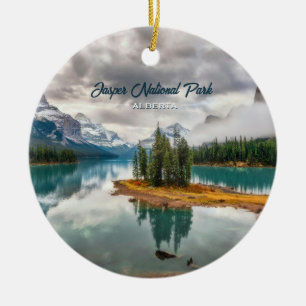 Jasper National Park Banff Canada Souvenir Ceramic Ornament