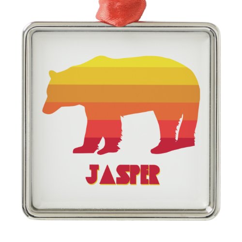 Jasper National Park Bear Metal Ornament