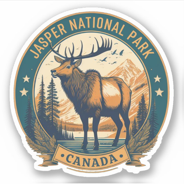 Jasper national park Canada resorts Sticker (Front)