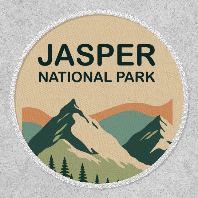 Jasper National Park Canada Scenic Nature Art Patch (Front)
