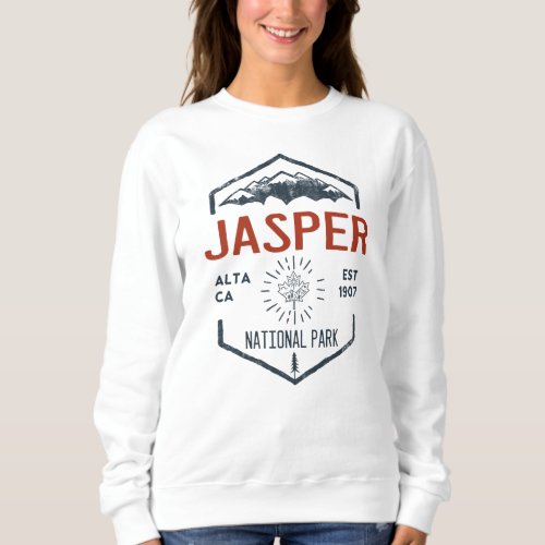 Jasper National Park Canada Vintage Distressed Sweatshirt