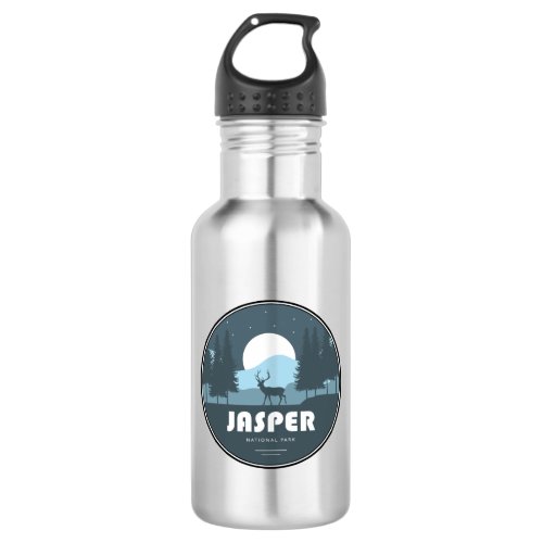 Jasper National Park Deer Stainless Steel Water Bottle