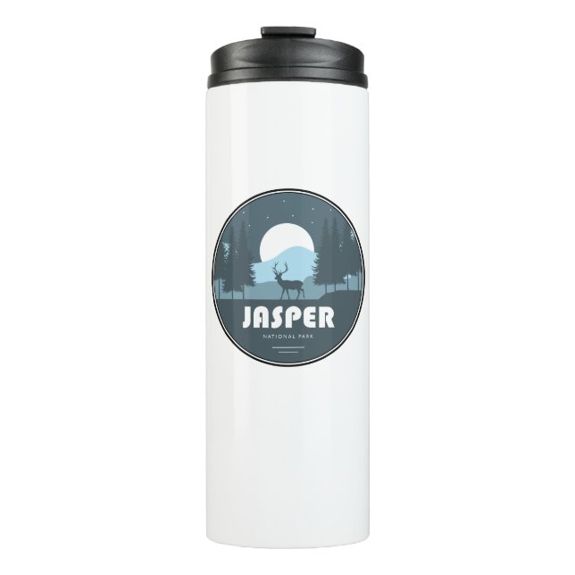 Jasper National Park Deer Thermal Tumbler (Front)