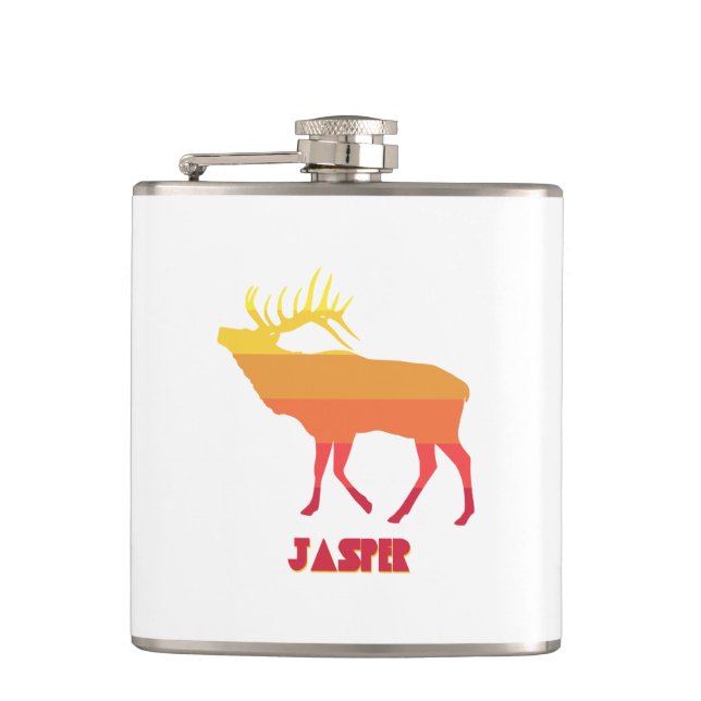 Jasper National Park Elk Flask (Front)