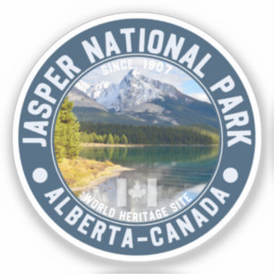 Jasper National Park in Alberta, Canada Sticker