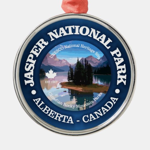 Jasper National Park Maligne Lake Metal Ornament