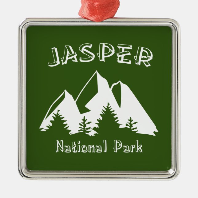 Jasper National Park Metal Ornament (Front)