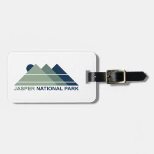 Jasper National Park Mountain Sun Luggage Tag