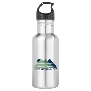 Jasper National Park Mountain Sun Stainless Steel Water Bottle