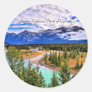 Jasper National Park of Canada Classic Round Sticker