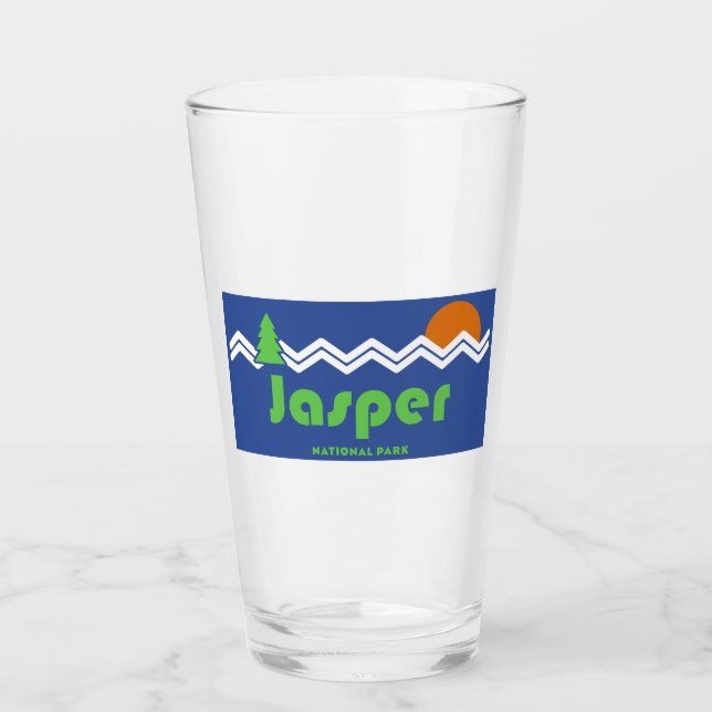 Jasper National Park Retro Glass (Front)
