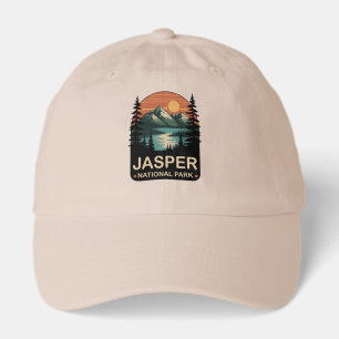 Jasper National Park Vintage Mountain Design Hat