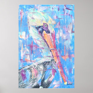 Jasper Pelican Art Print - By Just Dahl 