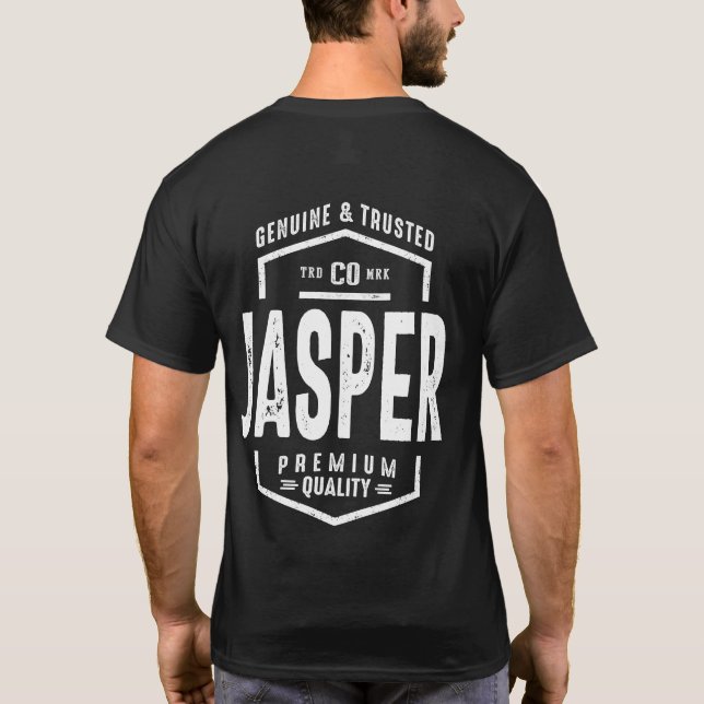 Jasper Personalized Name Birthday Gift T-Shirt (Back)