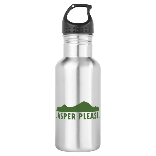 Jasper Please Stainless Steel Water Bottle (Front)