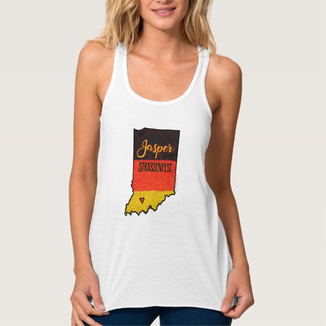 Jasper Strassenfest Indiana Tank Top (Front)