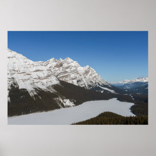 Jasper's Snowy Peyto Lake Poster