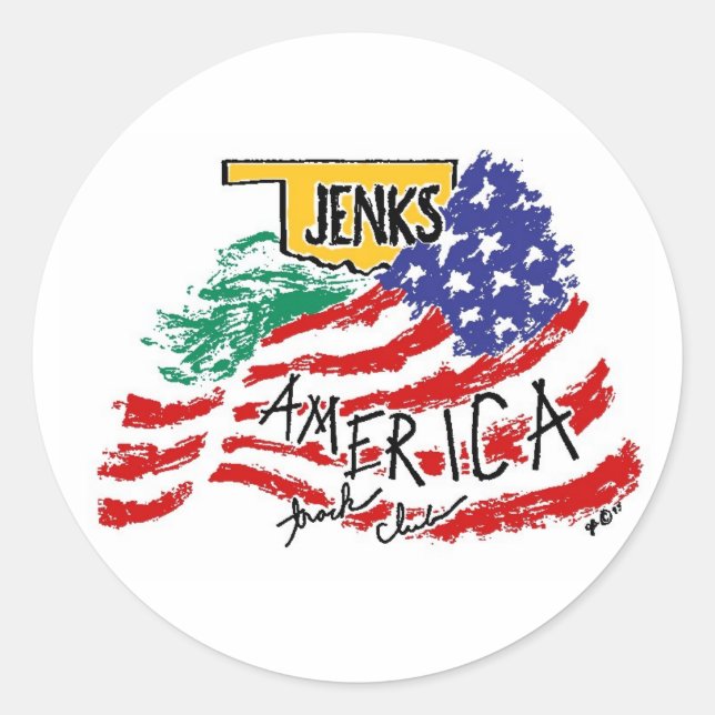 JATC Sticker, Large Classic Round Sticker (Front)