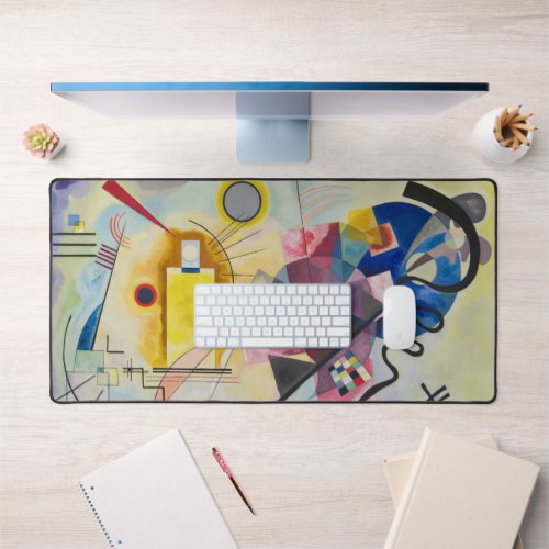 Jaune Rouge Bleu by Wassily Kandinsky Desk Mat