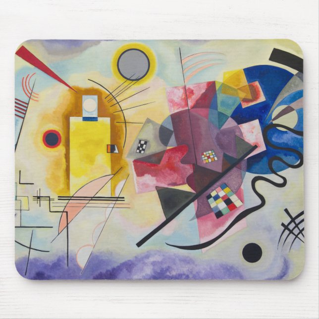 Jaune, Rouge, Bleu by Wassily Kandinsky Mouse Pad (Front)