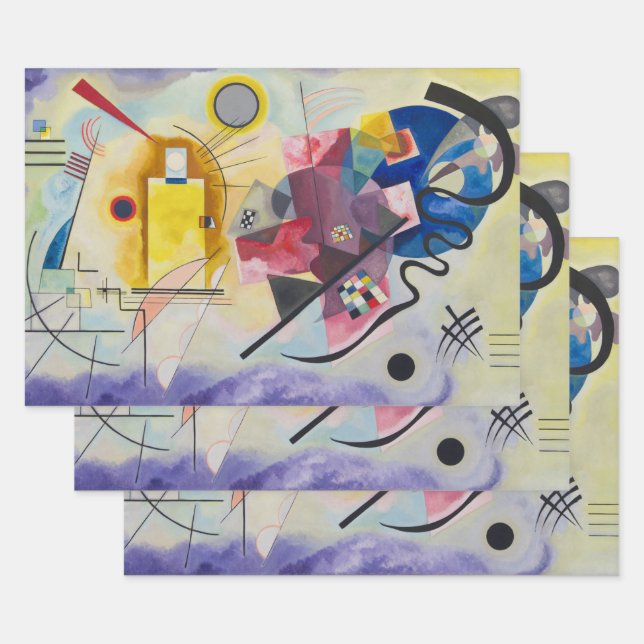 Jaune, Rouge, Bleu by Wassily Kandinsky Wrapping Paper Sheets (Set)