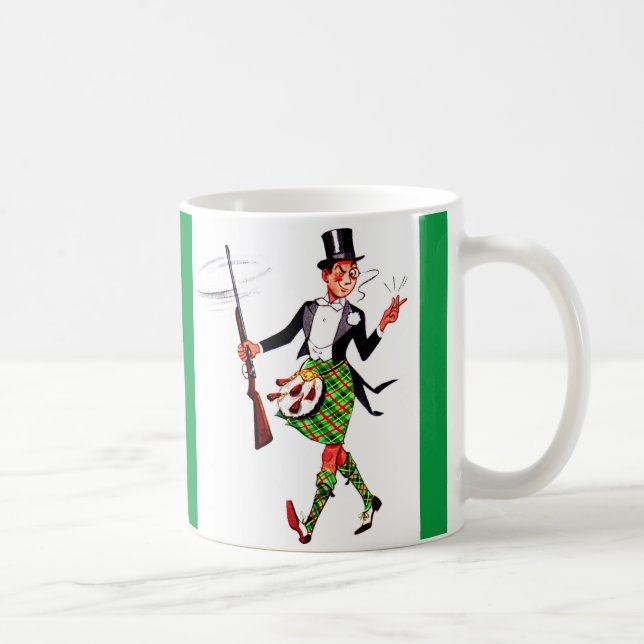 jaunty Scotsman with rifle Coffee Mug (Right)