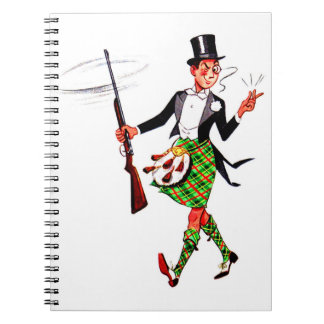 jaunty Scotsman with rifle Notebook