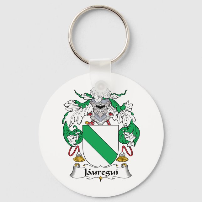 Jauregui Family Crest Keychain (Front)
