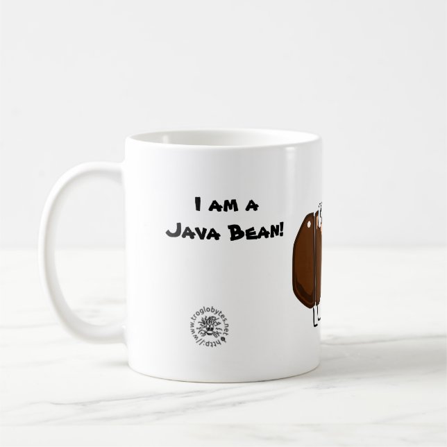 Java Bean coffee and programming mug (Left)