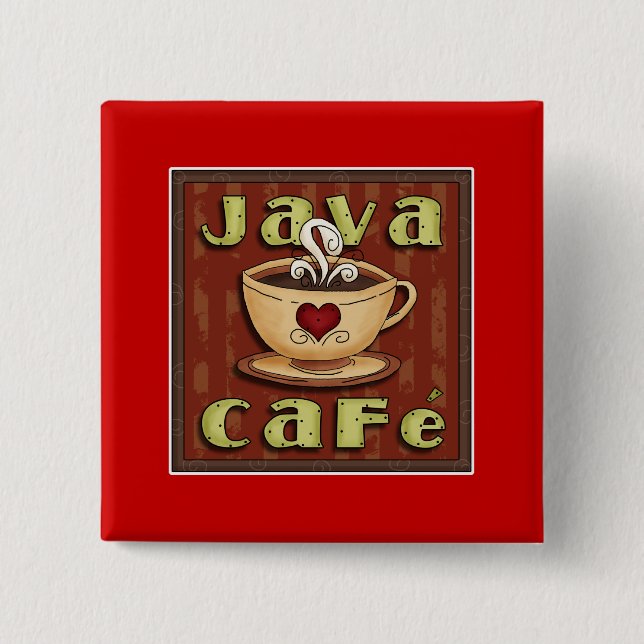 java cafe button (Front)