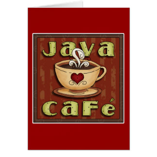 java cafe cards