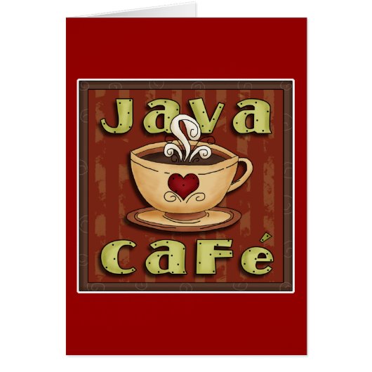 java cafe cards (Front)