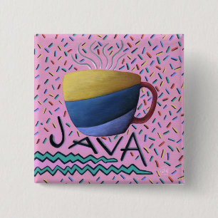Java Coffee Lover Button