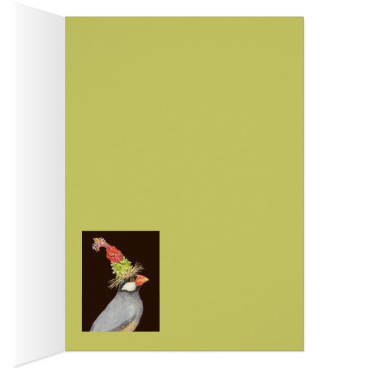 java finch card (Inside (Right))