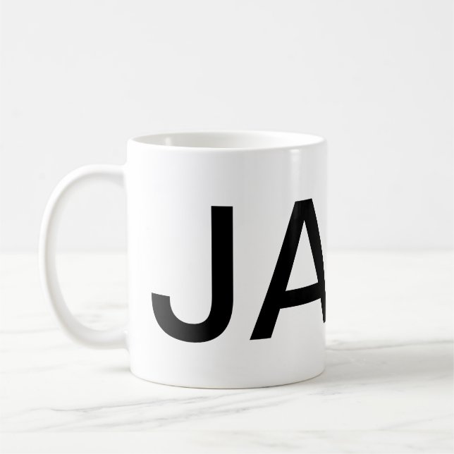 JAVA Giant Text Coffee Mug (Left)