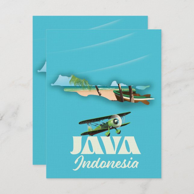 Java indonesia map (Front/Back)