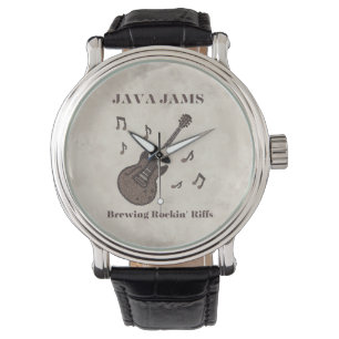 Java Jams-Brewing Rockin' Riffs-Coffee-Guitar- Watch