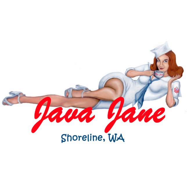 Java Jane Key Chain Statuette (Front)