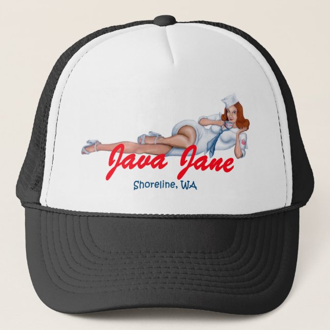 Java Jane Trucker Hat Pick your Color (Front)