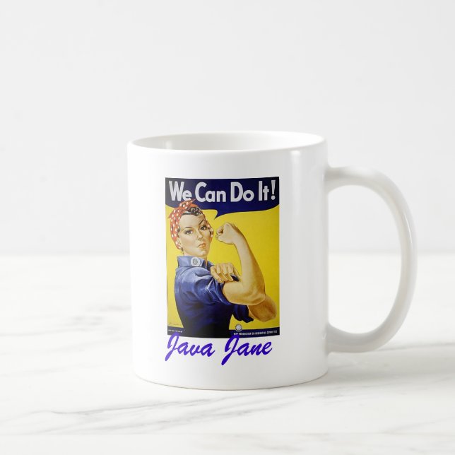 Java Jane "We Can Do it!" Mug (Right)