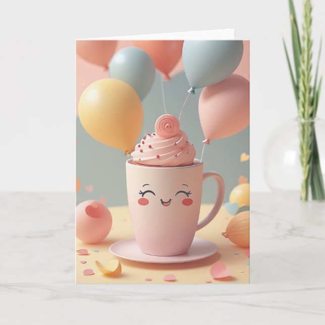 Java Joy Birthday Card (Front)