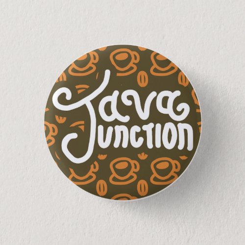 Java Junction Coffee and Bean Button Brown