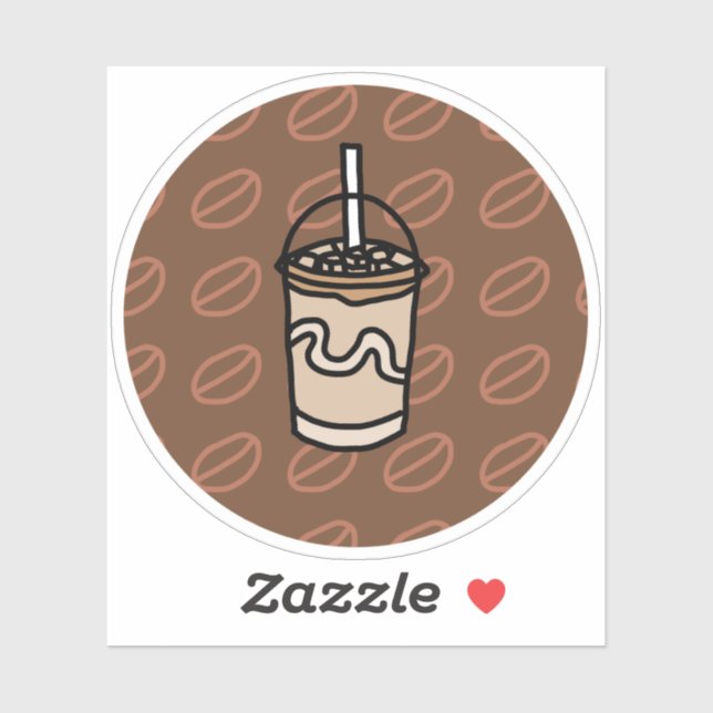 Java Junction Iced Latte Sticker (Sheet)